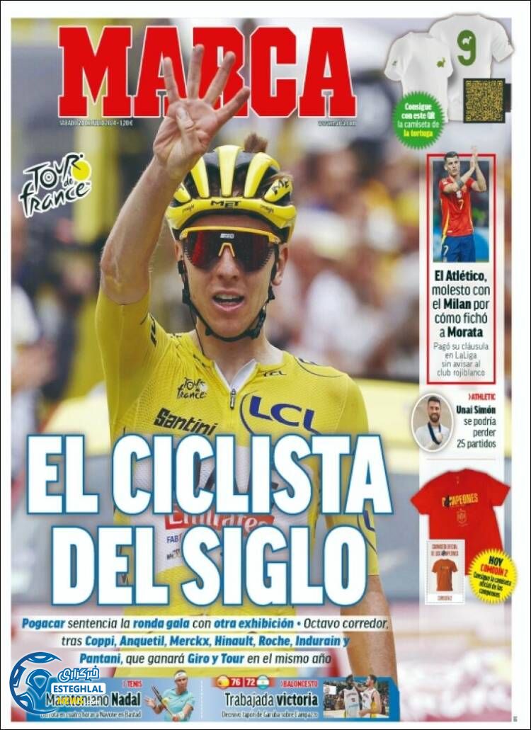 روزنامه ورزشی مارکا شنبه 30 تیر 1403 