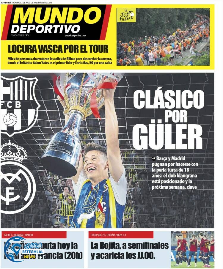 روزنامه ورزشی موندو دپورتیوو یکشنبه 11 تیر 1402 