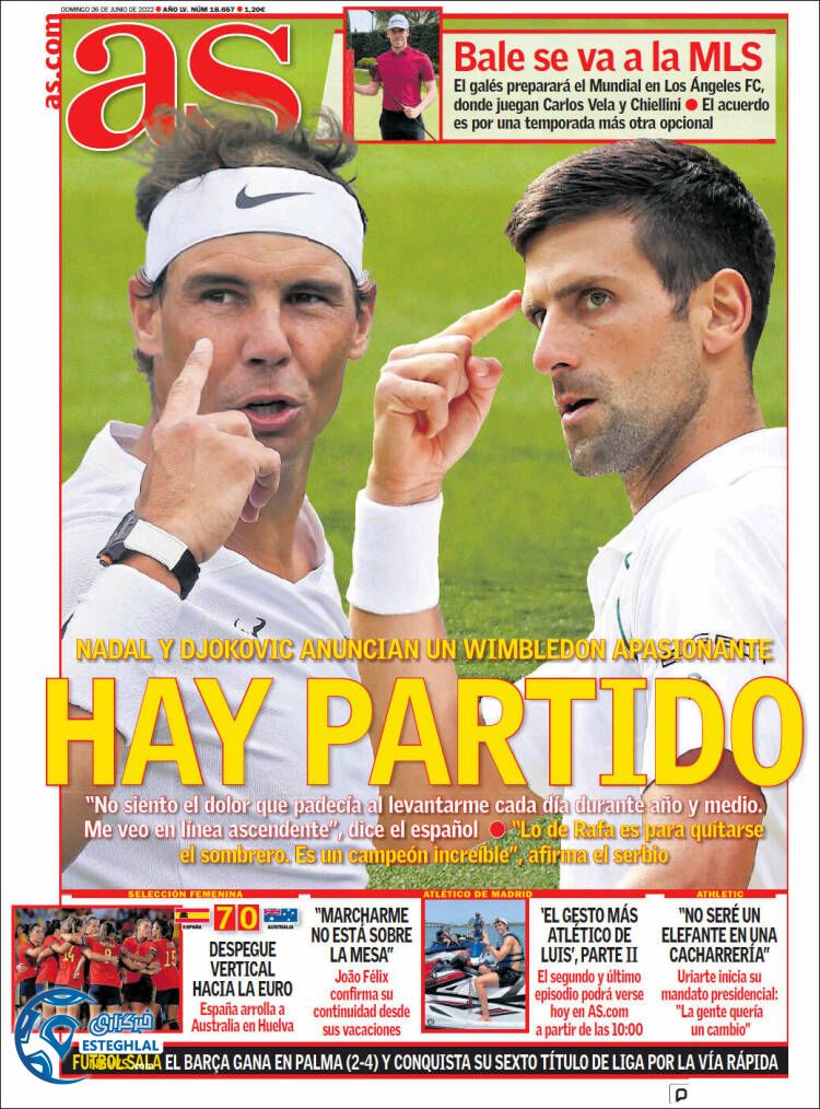 روزنامه ورزشی آ اس یکشنبه 5 تیر 1401