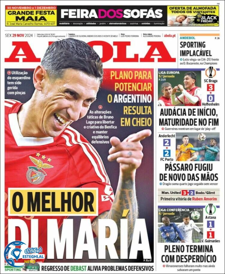 روزنامه ورزشی آبولا جمعه 9 آذر 1403 