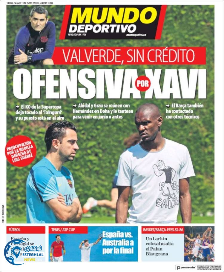 روزنامه ورزشی موندو دپورتیوو شنبه 21 دی 1398