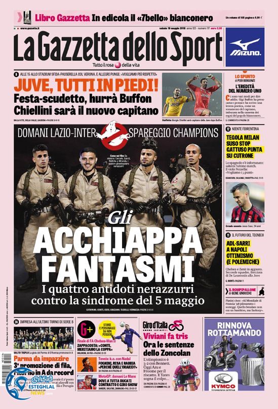 روزنامه گاتزتا دلو اسپورت شنبه 29 اردیبهشت 1397 