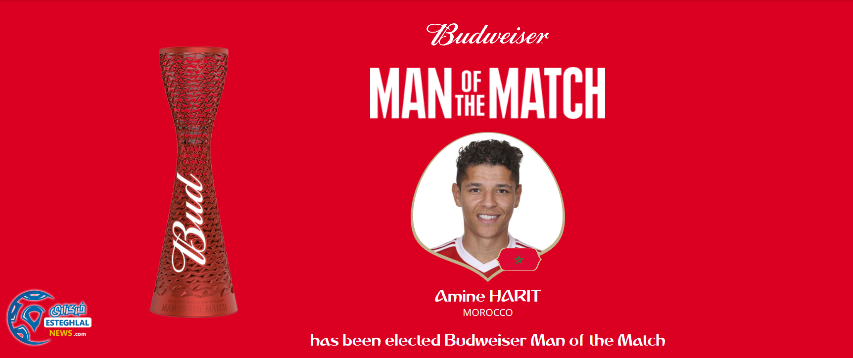 بهترین بازیکن دیدار ایران و مراکش