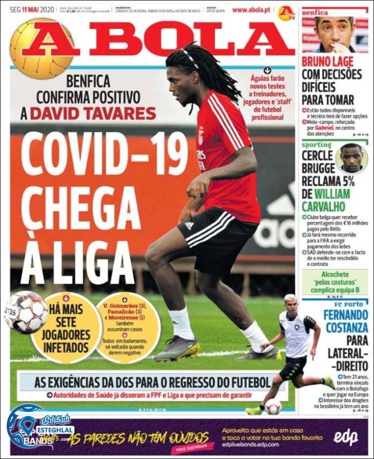 روزنامه ورزشی آبولا دوشنبه 22 اردیبهشت 1399