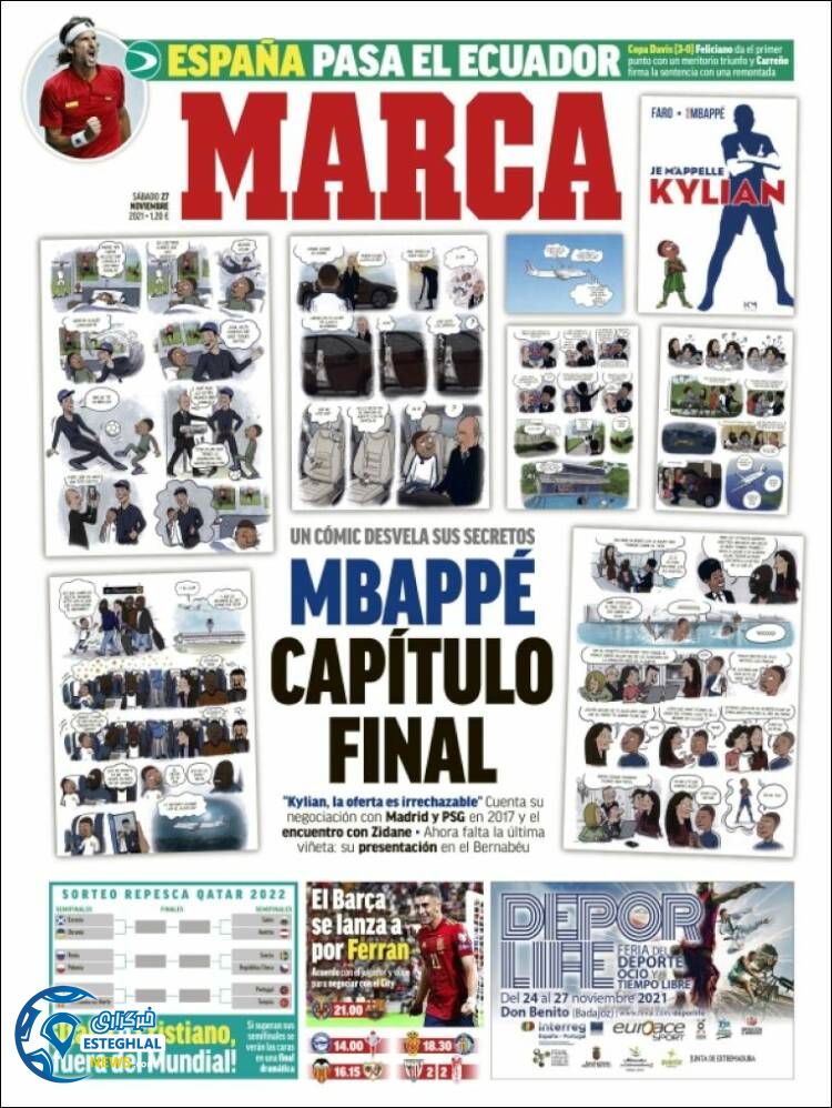 روزنامه ورزشی مارکا شنبه 6 آذر 1400