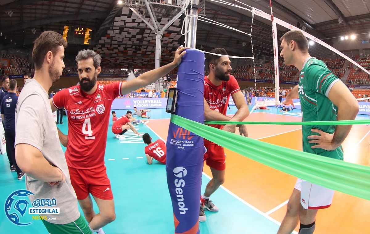 دیدار تیم های ملی والیبال بلغارستان و ایران