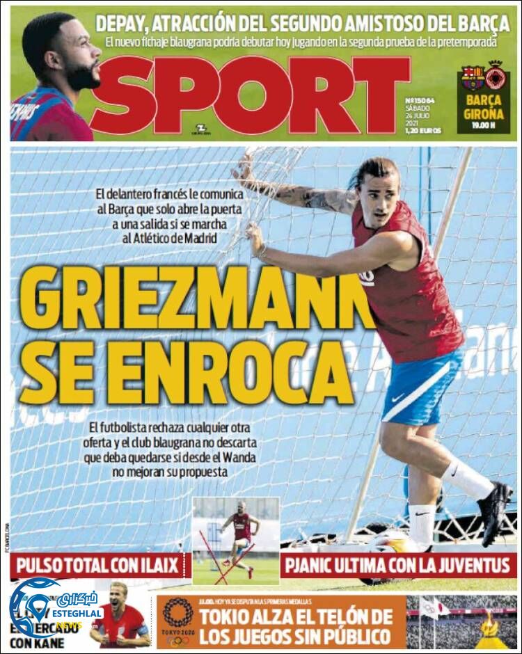 روزنامه ورزشی اسپورت شنبه 2 مرداد 1400