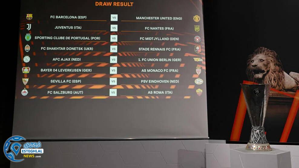 قرعه کشی پلی آف 1/8 لیگ اروپا