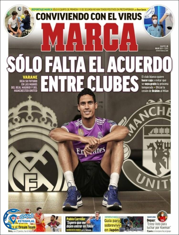 روزنامه ورزشی مارکا سه شنبه 29 تیر 1400