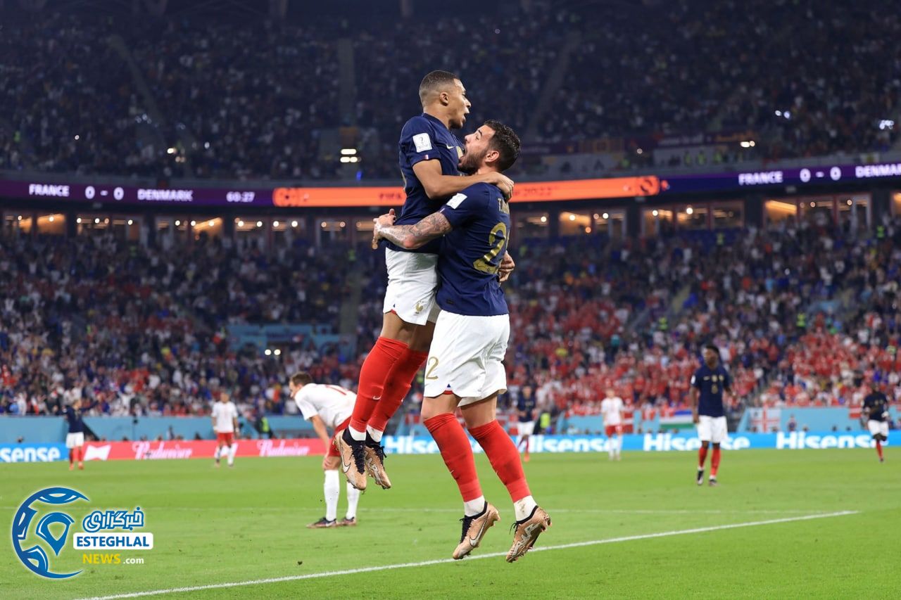 فرانسه 2-1 دانمارک&nbsp;