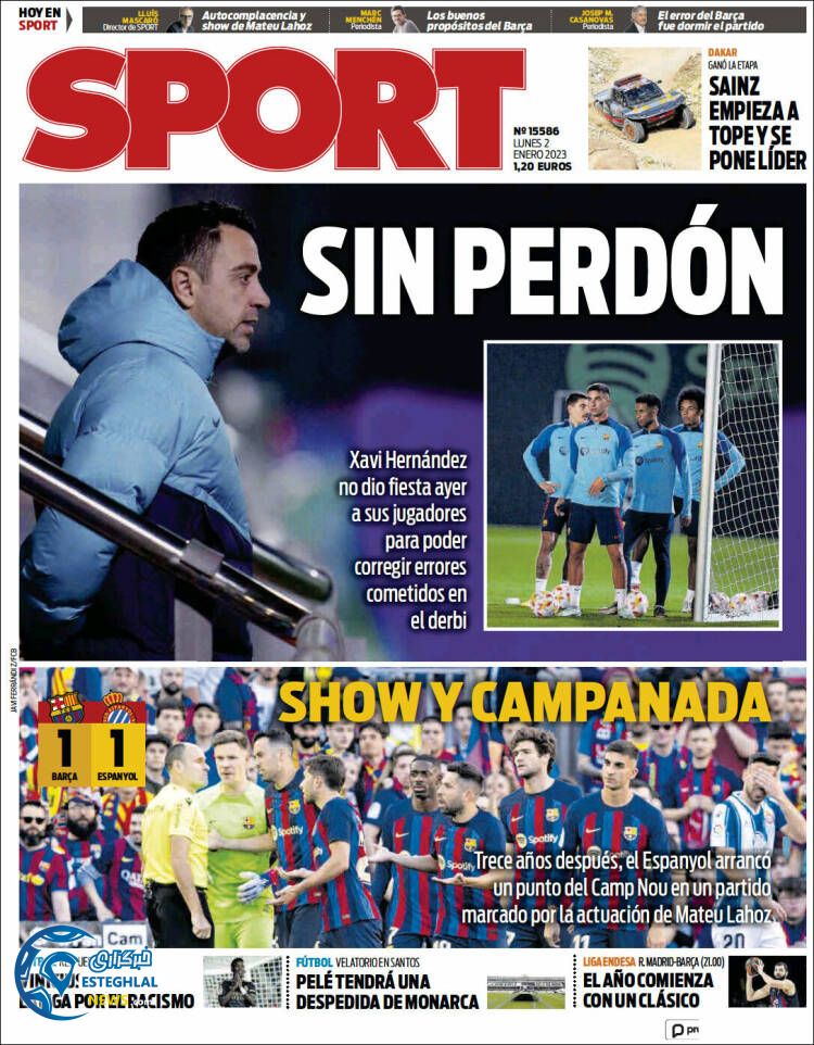 روزنامه ورزشی اسپورت دوشنبه 12 دی 1401 