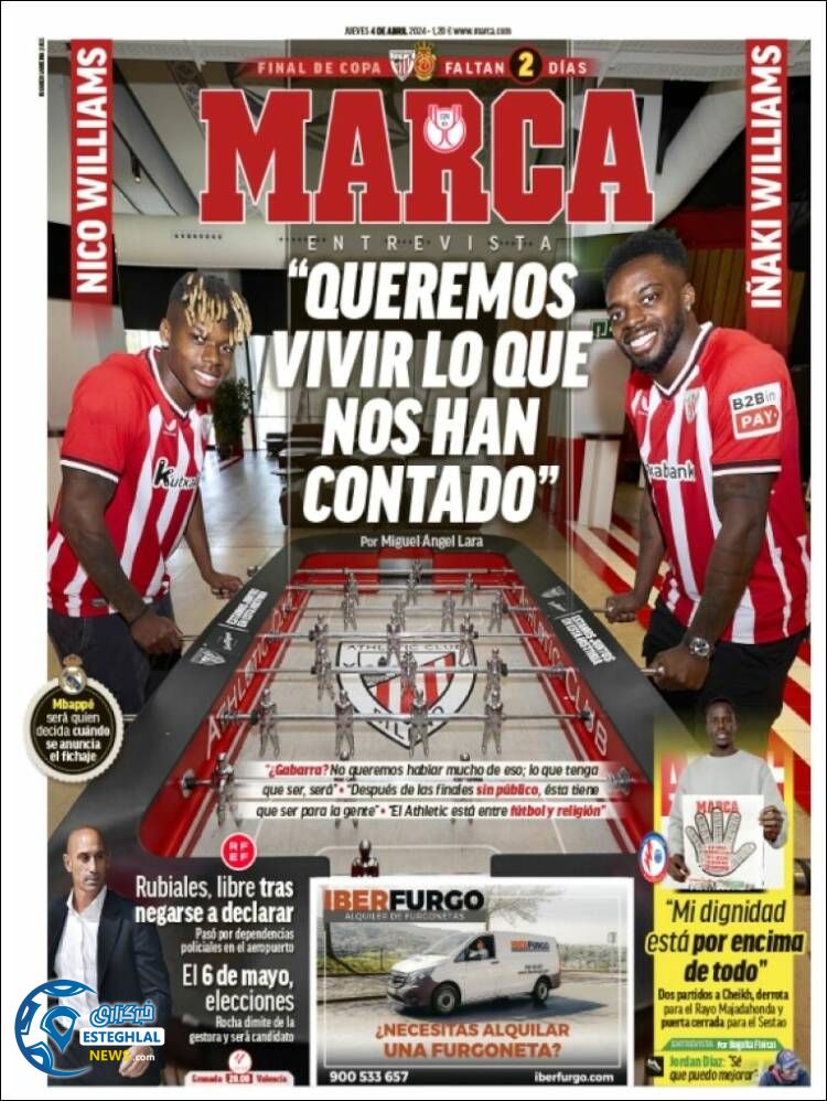 روزنامه ورزشی مارکا پنجشنبه 16 فروردین 1403 