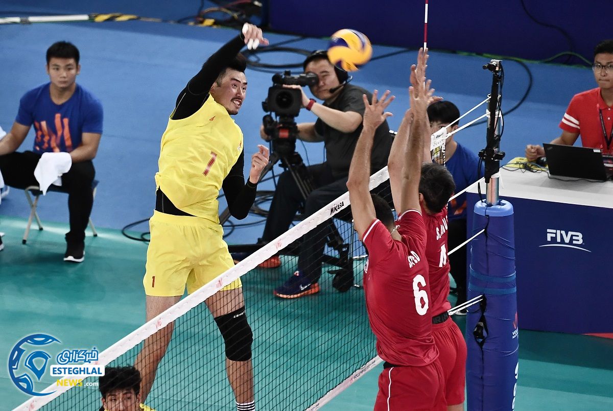 ذیذار تیم ملی والیبال چین و ایران