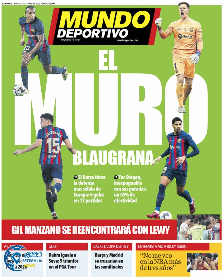 روزنامه ورزشی موندو دپورتیوو سه شنبه 4 بهمن 1401 