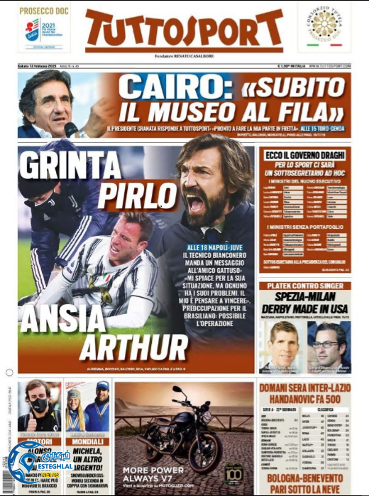 روزنامه ورزشی توتو اسپورت شنبه 25 بهمن 1399