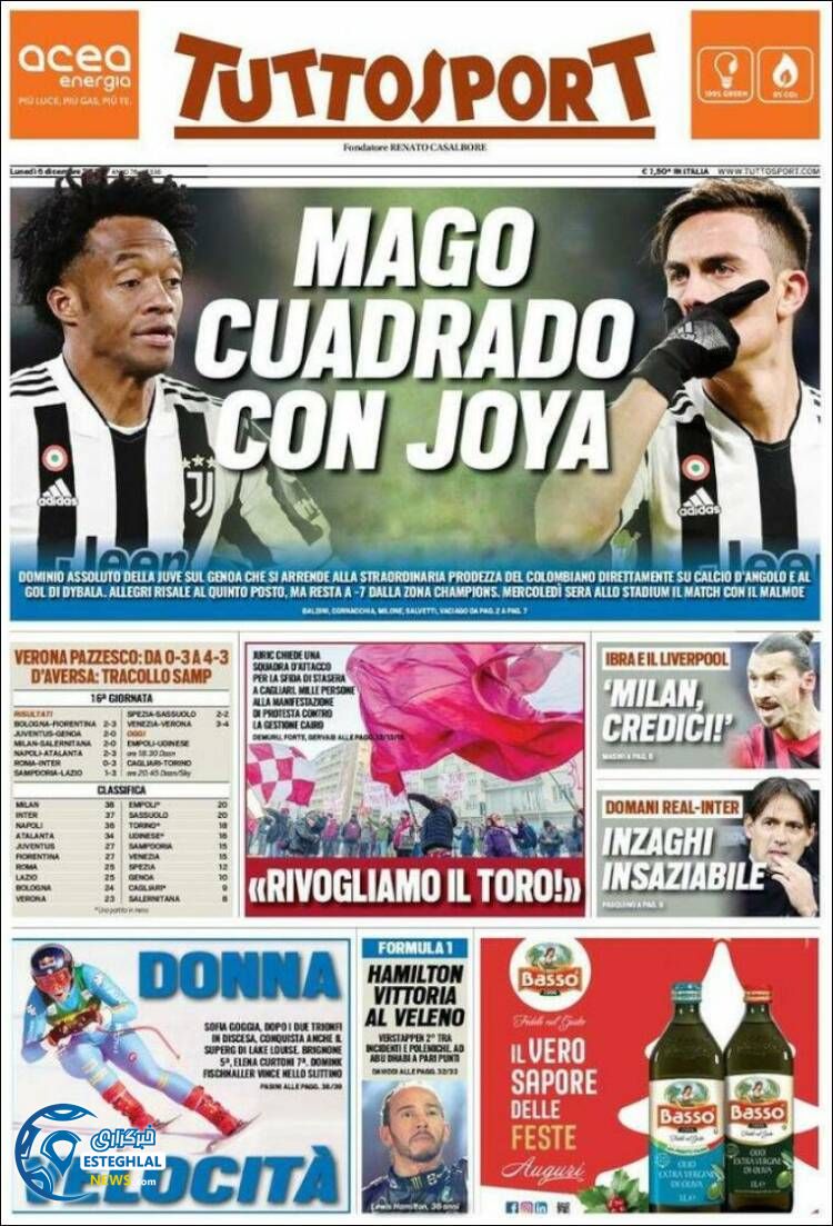 روزنامه ورزشی توتو اسپورت دوشنبه 15 آذر 1400