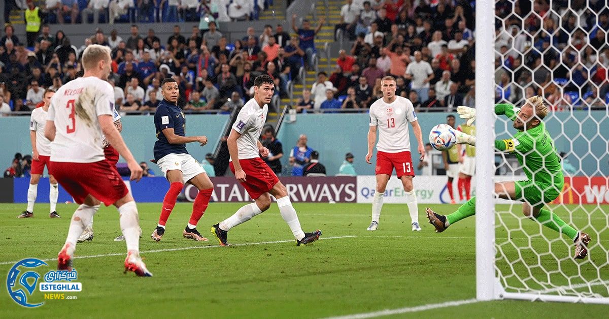 فرانسه 2-1 دانمارک&nbsp;