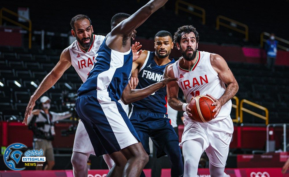 بسکتبال ایران و فرانسه