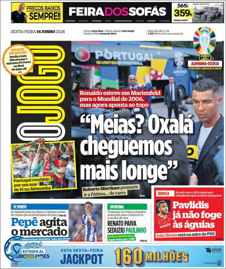 روزنامه ورزشی اوجوگو جمعه 25 خرداد 1403 