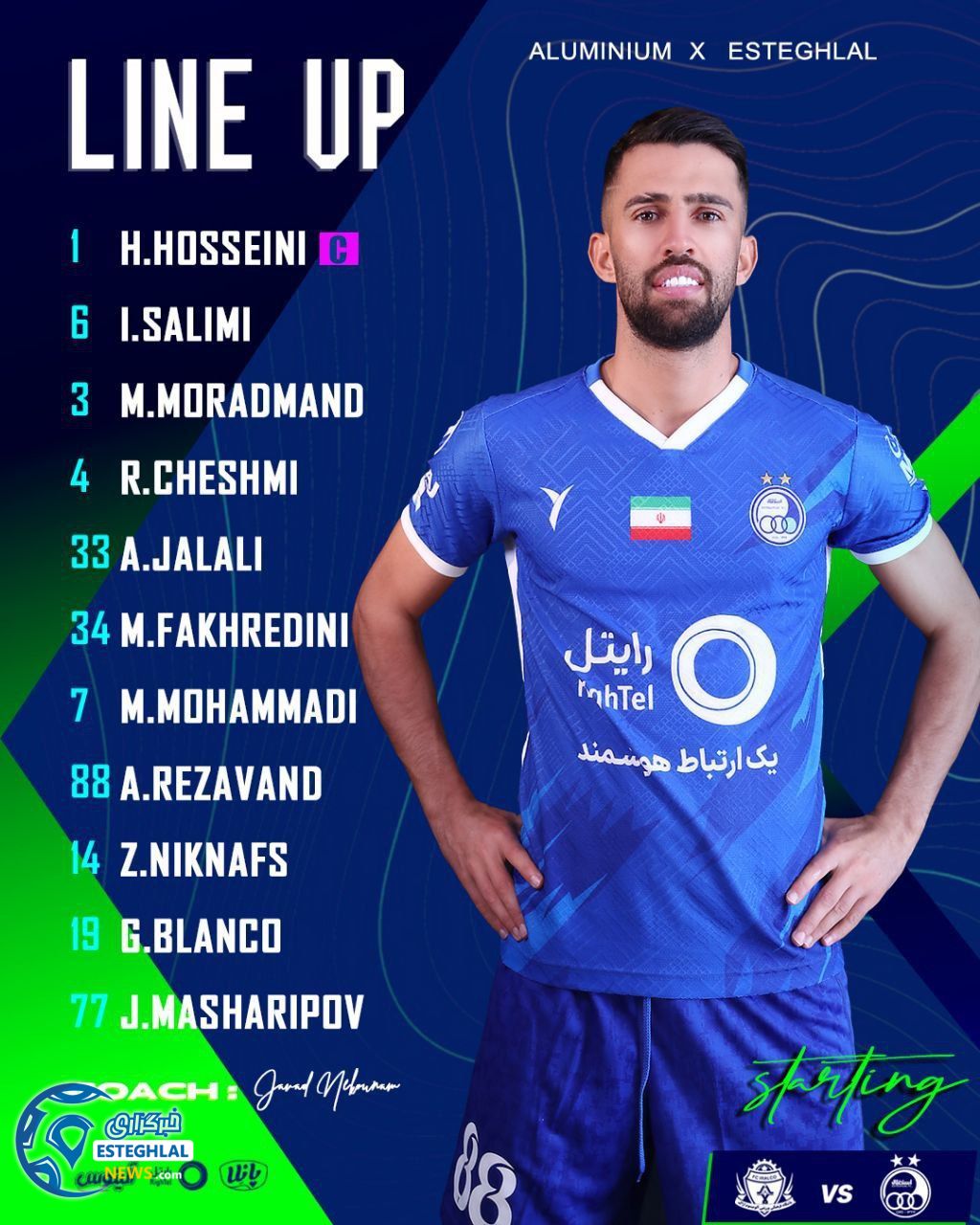 ترکیب استقلال مقابل آلومینیوم اراک