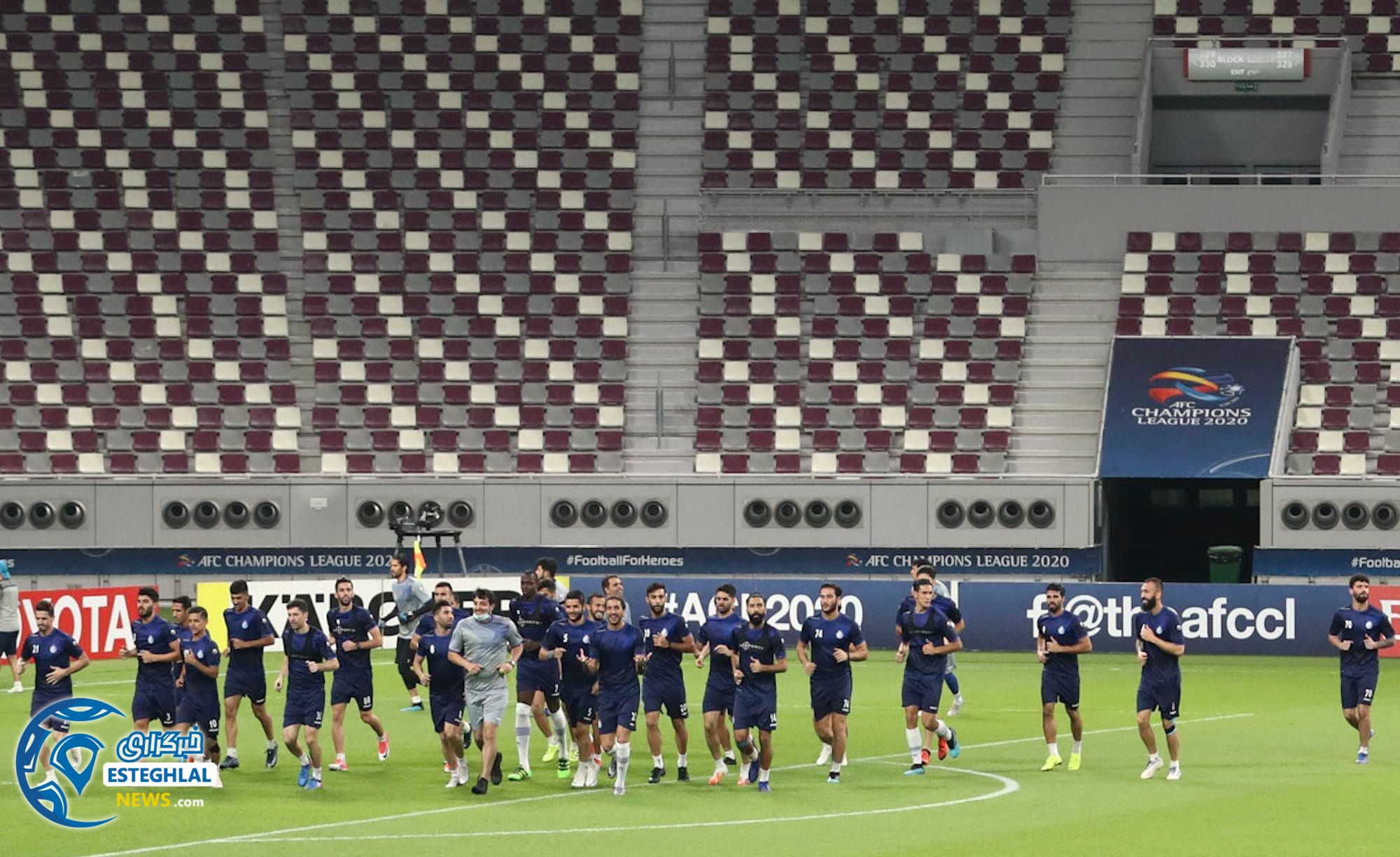 تمرین استقلال در دوحه