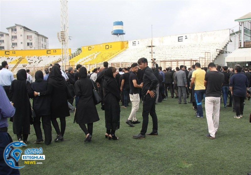 مراسم تشییع پیکر مجید غلام نژاد