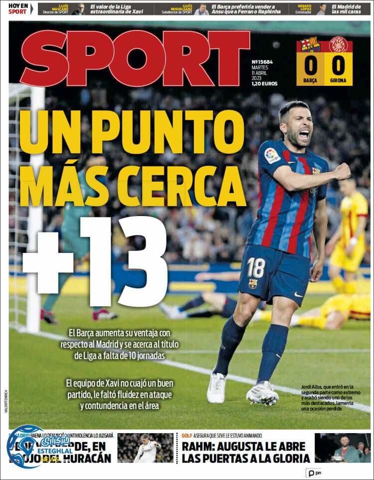 روزنامه ورزشی اسپورت سه شنبه 22 فروردین 1402 