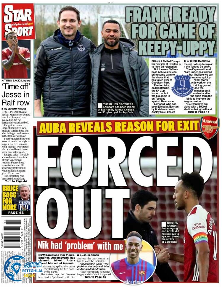 روزنامه ورزشی استار اسپورت جمعه 15 بهمن 1400