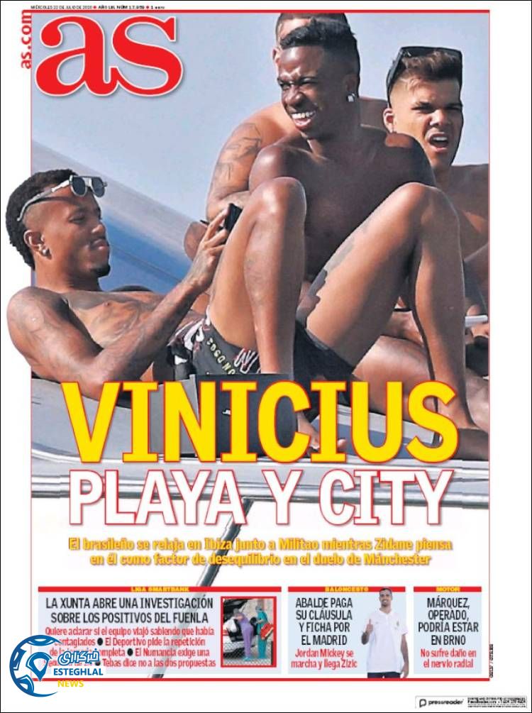 روزنامه ورزشی آاس چهارشنبه 1 مرداد 1399