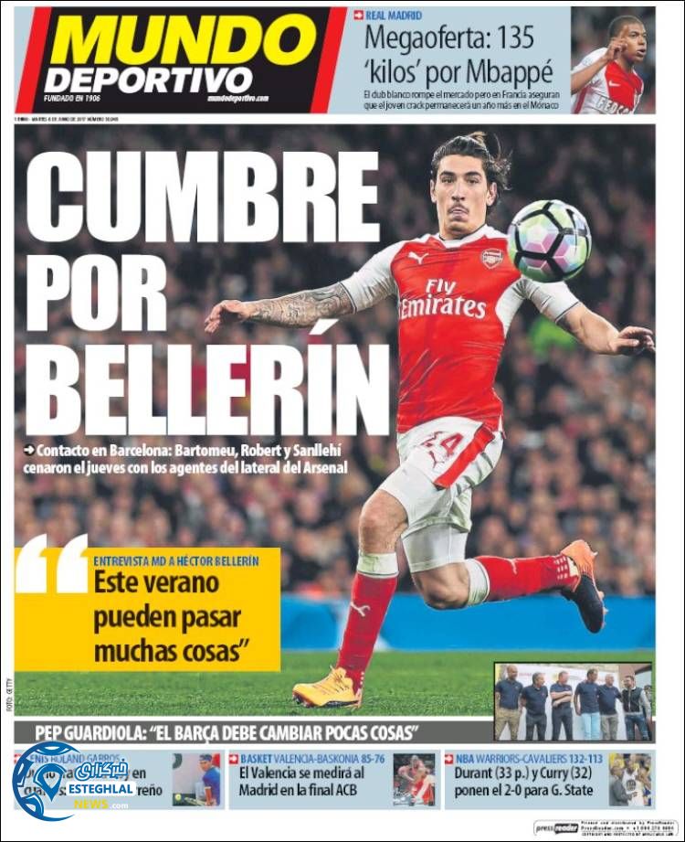 روزنامه های ورزشی جهان 16 خرداد