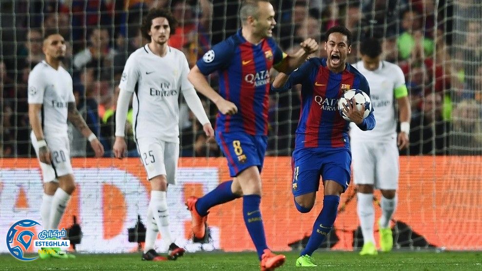 لیگ قهرمانان اروپا دیدار بارسلونا و پاری سن ژرمن