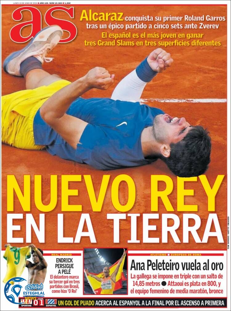 روزنامه ورزشی آ اس دوشنبه 21 خرداد 1403 