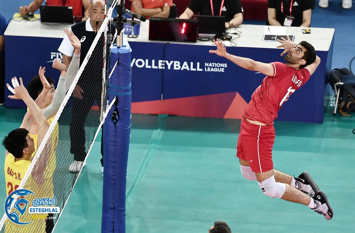 ذیذار تیم ملی والیبال چین و ایران