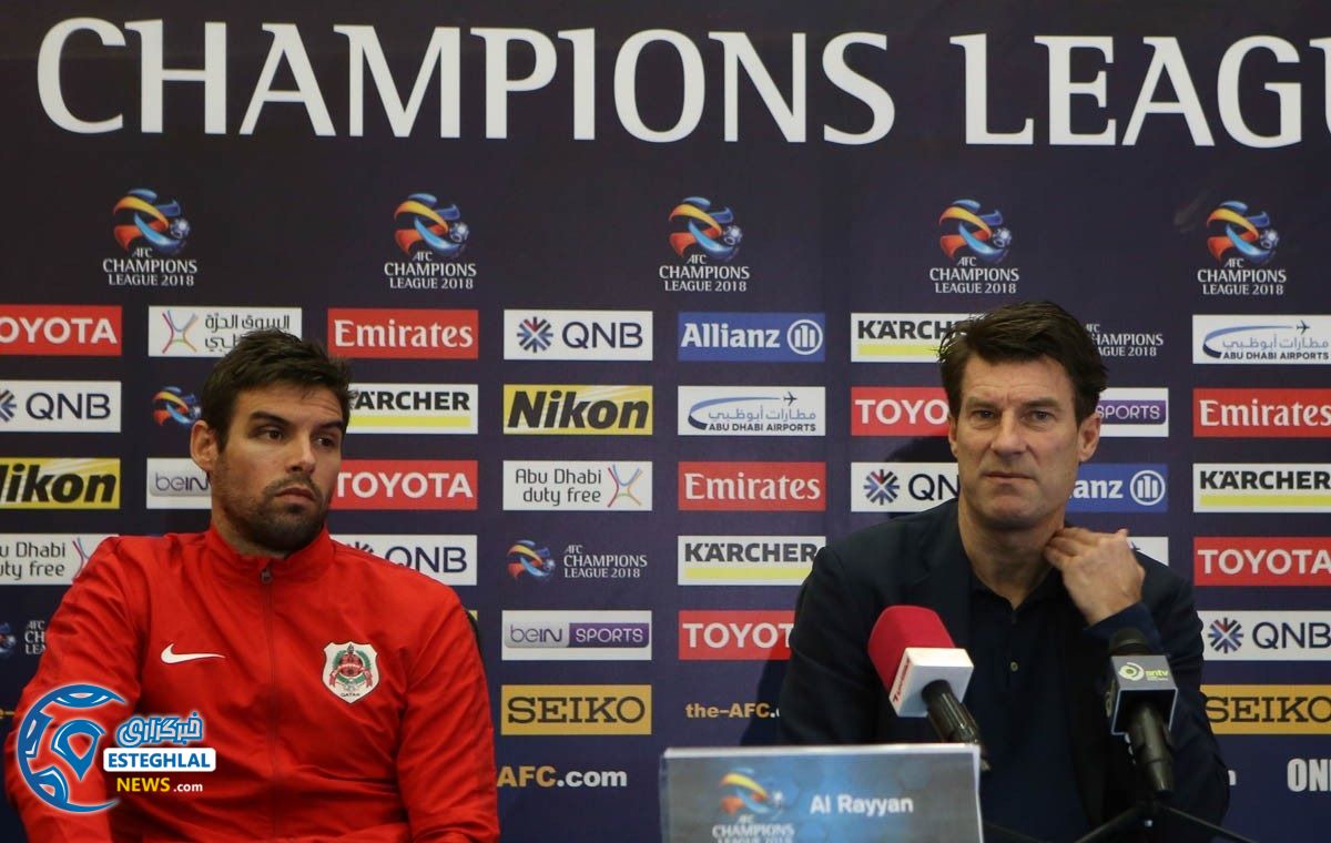 نشست خبری سرمربی الریان پیش از دیدار با استقلال 