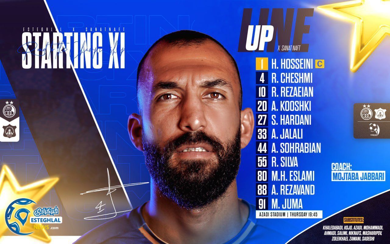 ترکیب استقلال مقابل صنعت نفت آبادان 