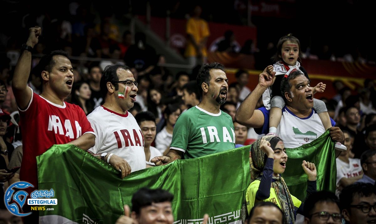 دیدار تیم ملی بسکتبال ایران واسپانیا