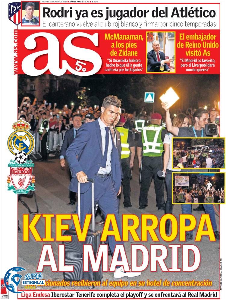 روزنامه ورزشی آ اس جمعه 4 خرداد 1397