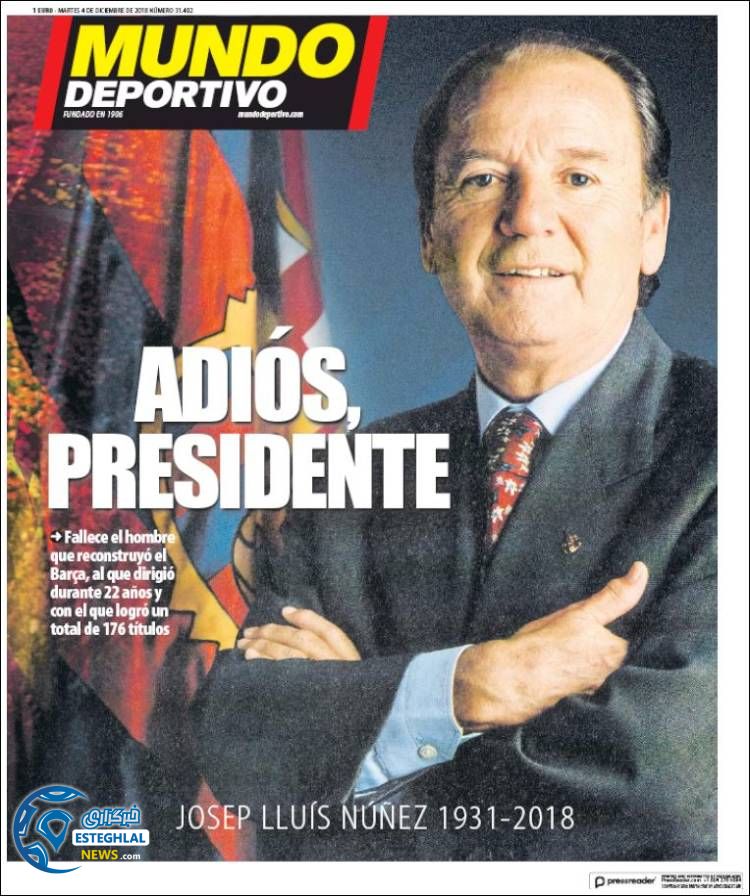 روزنامه ورزشی موندو دپورتیوو سه شنبه 13 آذر 1397