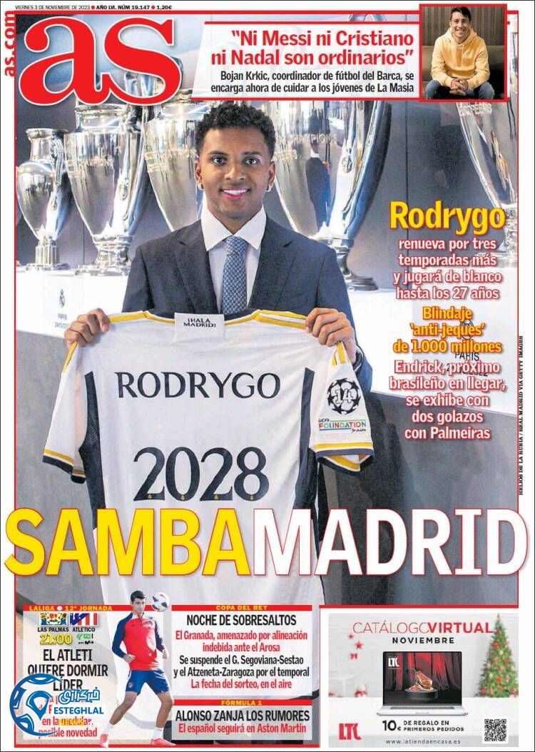 روزنامه ورزشی آ اس جمعه 12 آبان 1402