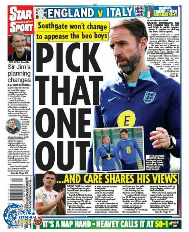 روزنامه ورزشی استار اسپورت سه شنبه 25 مهر 1402 