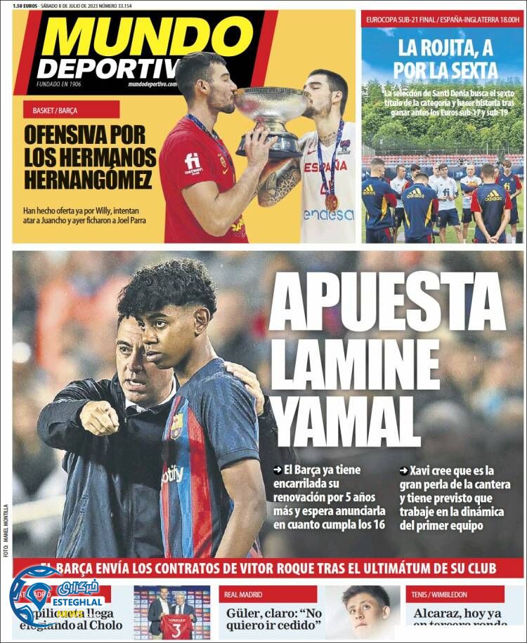 روزنامه ورزشی موندو دپورتیوو شنبه 17 تیر 1402 