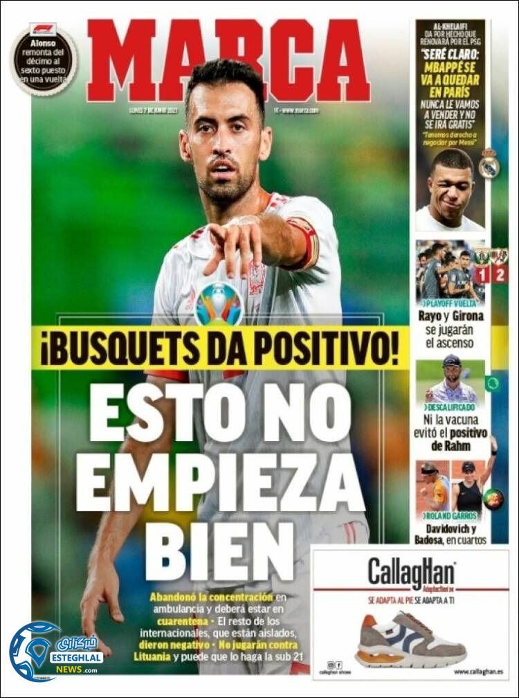 روزنامه ورزشی مارکا دوشنبه 17 خرداد 1400