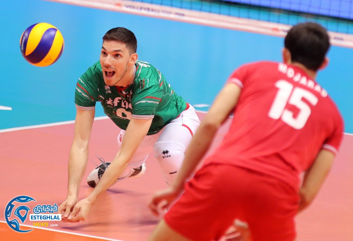 دیدار تیم های ملی والیبال بلغارستان و ایران