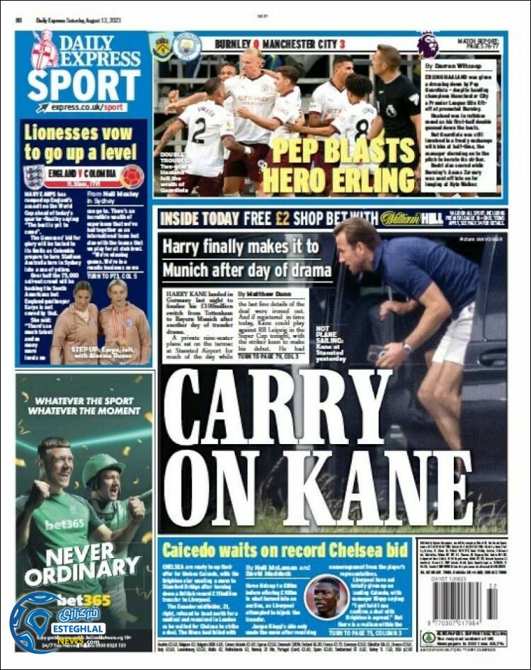 روزنامه ورزشی اکسپرس اسپورت شنبه 21 مرداد 1402 