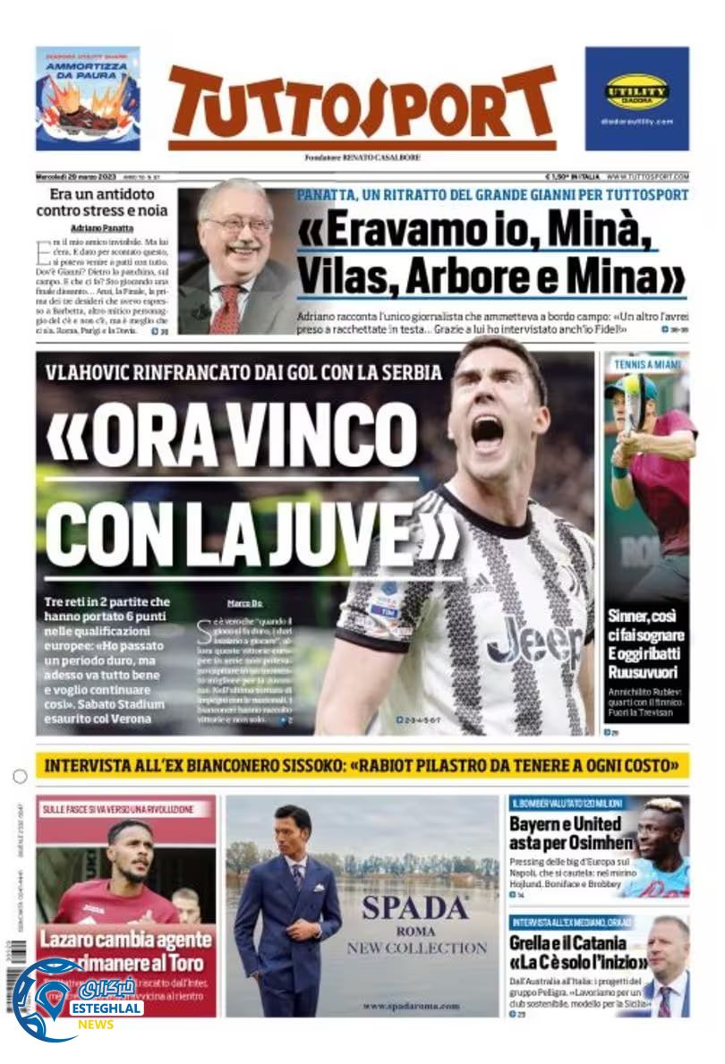 روزنامه ورزشی توتو اسپورت چهارشنبه 9 فروردین 1402 