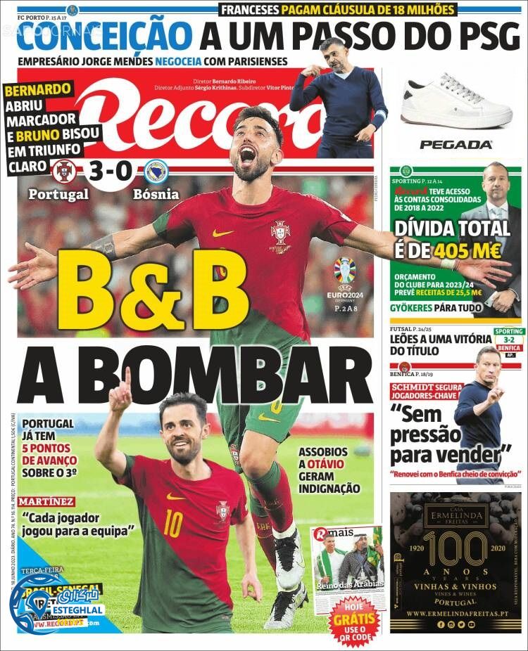 روزنامه ورزشی رکورد یکشنبه 28 خرداد 1402 