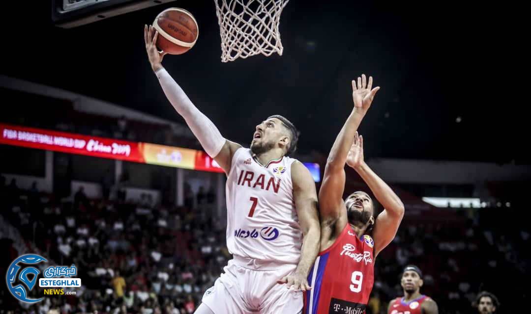 دیدار تیم ملی بسکتبال ایران و پورتوریکو