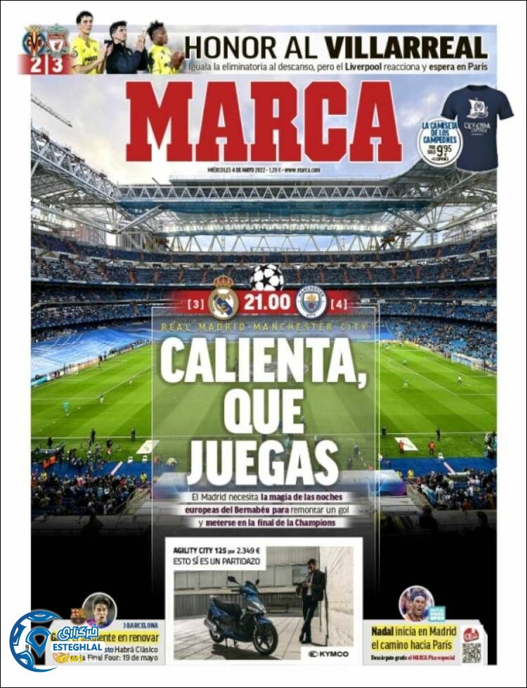 روزنامه ورزشی مارکا چهارشنبه 14 اردیبهشت 1401