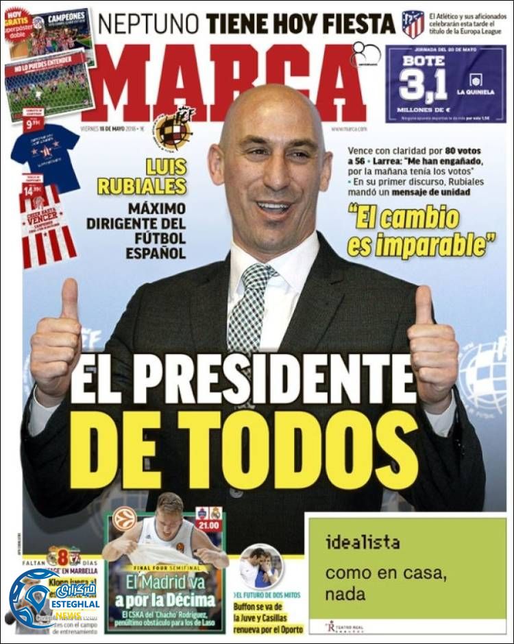 روزنامه مارکا جمعه 28 اردیبهشت 1397 