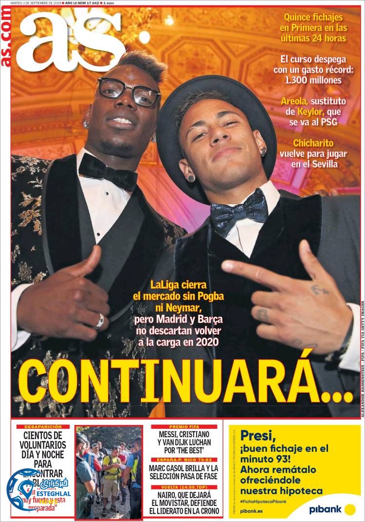 روزنامه ورزشی آاس سه شنبه 12 شهریور 1398